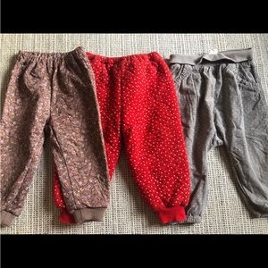 Bundle of baby winter pants